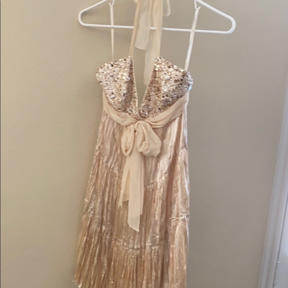 BCBG Gold Dress SZ 0